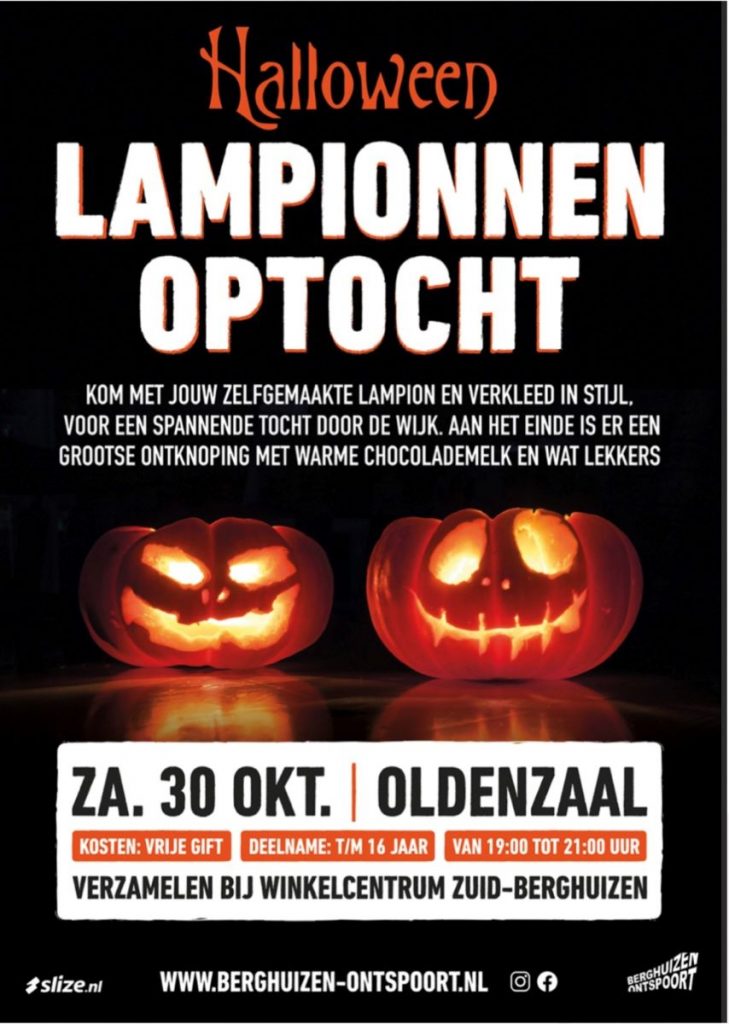 Halloween Lampionnenoptocht 30 oktober 2021
